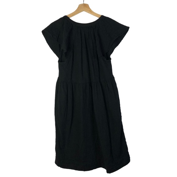 Old Navy Tall Flutter Sleeve Textured Mini Swing Cotton Gauze Mini Dress S - Picture 2 of 3